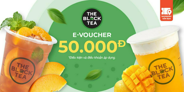 E-voucher the black tea trị giá 50.000đ
