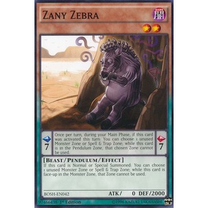 Thẻ bài Yugioh - TCG - Zany Zebra / BOSH-EN042'