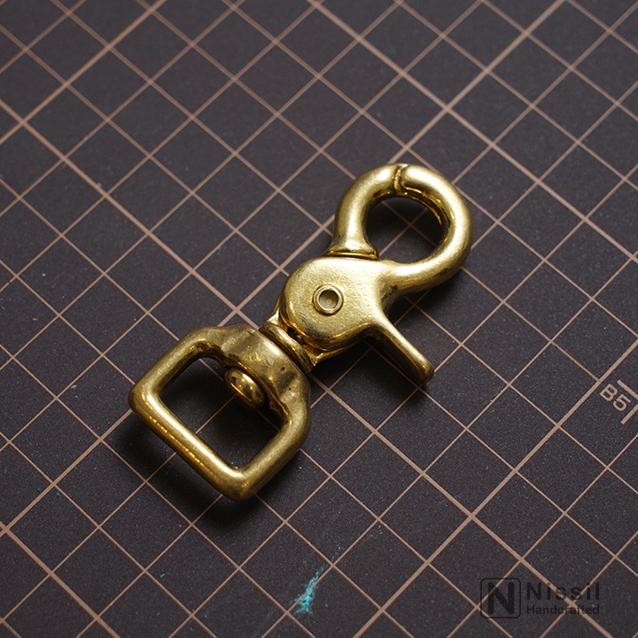 Móc Đồng Càng Cua Thô, Phụ Kiện Đồ Da Handmade, Phụ Kiện Đồng