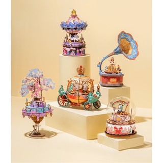 Mô hình lắp ghép Hộp nhạc gỗ robotime