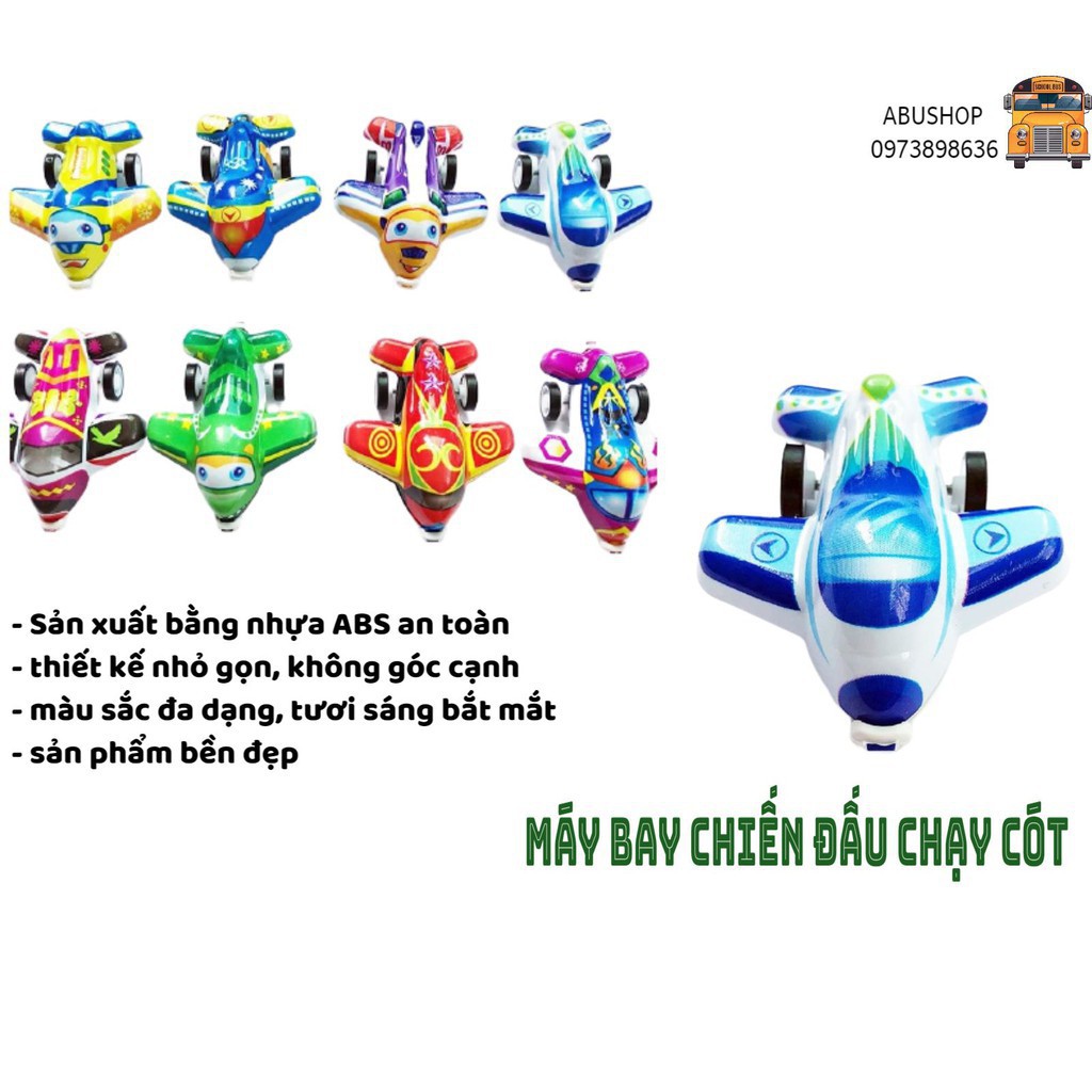 Phi cơ chiến đấu mô hình chạy cót mini
