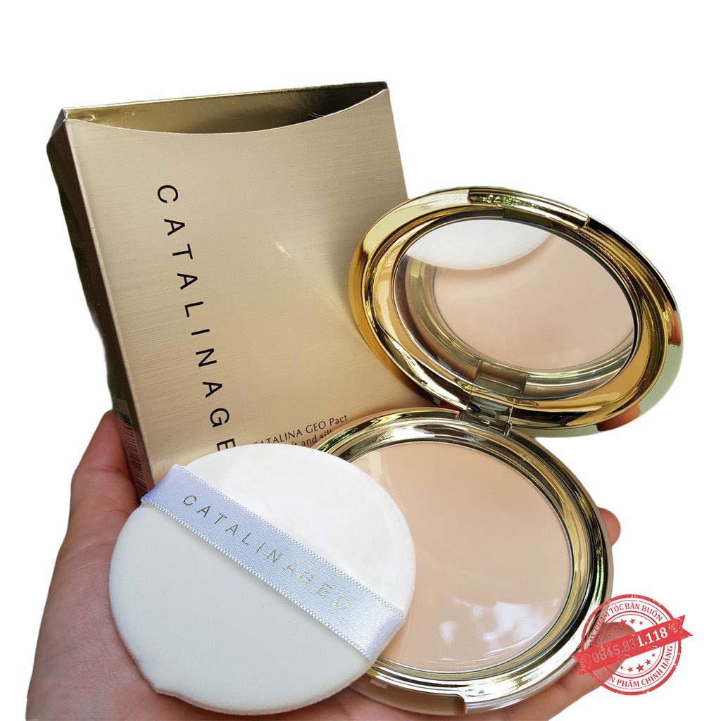 Phấn phủ Geo Lamy vàng siêu mịn Catalina Golden Pact CS55-HÀNG CHÍNH HÃNG