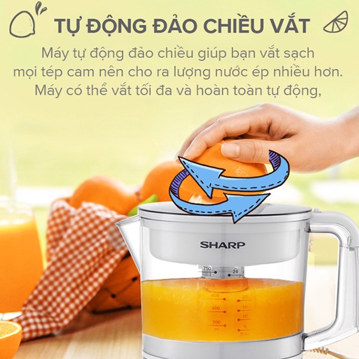 Máy vắt cam Sharp tự đảo chiều