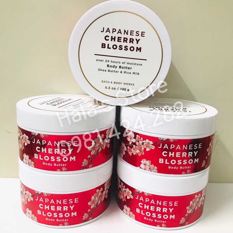 Bath And Body Works ✨ Bơ dưỡng thể toàn thân Japanese Cherry Blossom Body Butter Shea Butter &amp; Rice Milk
