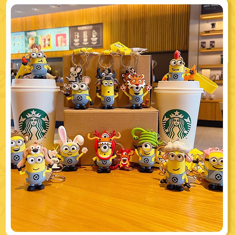 HÀNG CÓ SẴN - Móc khóa CAO CẤP MINIONS MINION cosplay các con vật đáng yêu