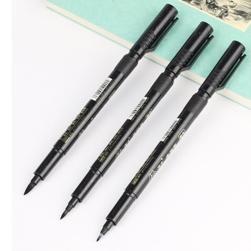 Bút Haocai Xiuli brush pen viết calligraphy lettering thư pháp có thể đổ thêm mực HC Lyanwn New- B11