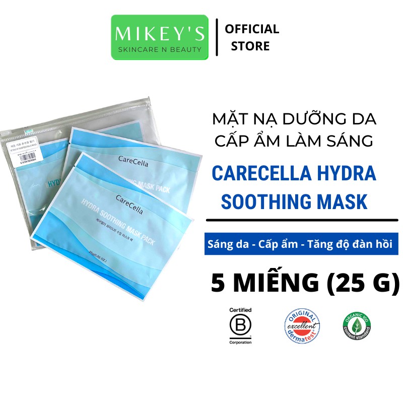 Mặt nạ Chống Lão Hóa Phục Hồi Da Carecella (5 miếng) Dưỡng Trắng Da chính hãng Hàn Quốc Mikeybeauty92