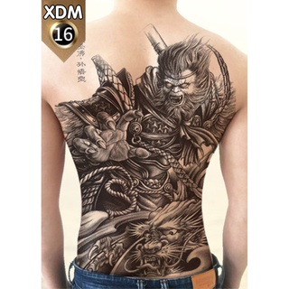 [Loại Ngắn Ngày] Hình Xăm Dán Kín Lưng Ngộ Không (35x48cm)