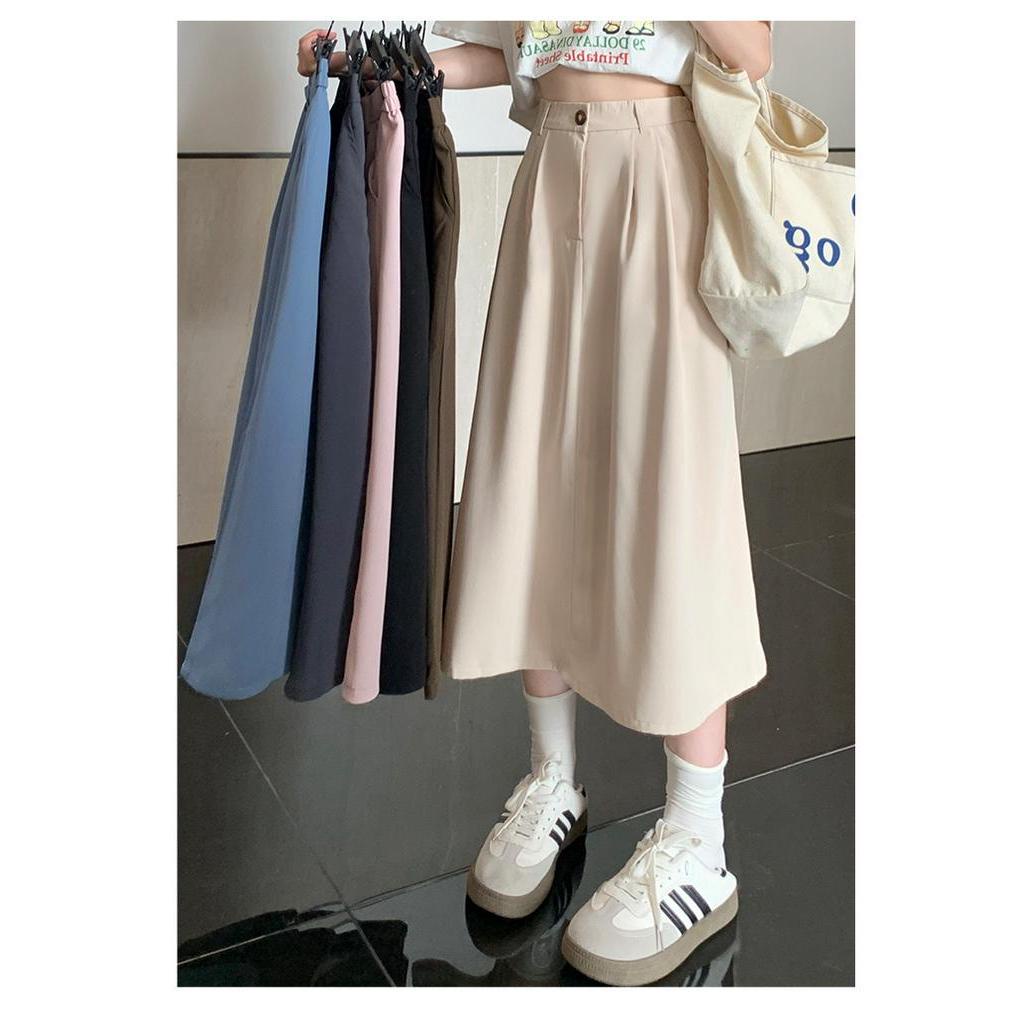 Chân Váy Chữ a Lưng Cao Xếp Ly Cỡ Lớn Thời Trang Mùa Hè 64191