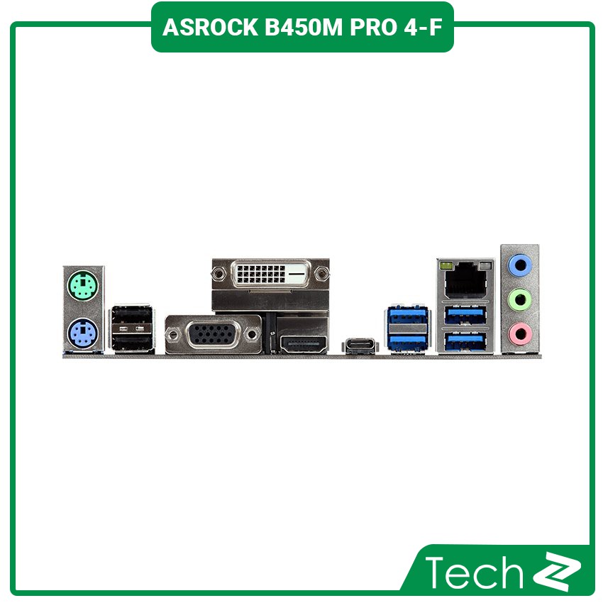 Mainboard ASROCK B450M PRO 4-F (AMD B450M, Socket AM4, m-ATX, 4 khe RAM DDR4)