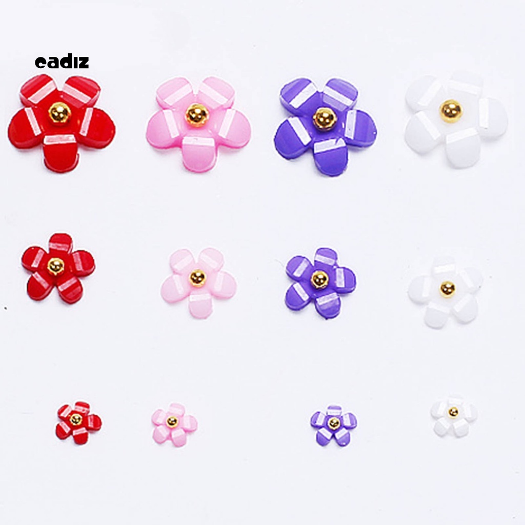 Phụ Kiện Trang Trí Móng Tay Hình Hoa 3D DIY Bằng Nhựa Resin