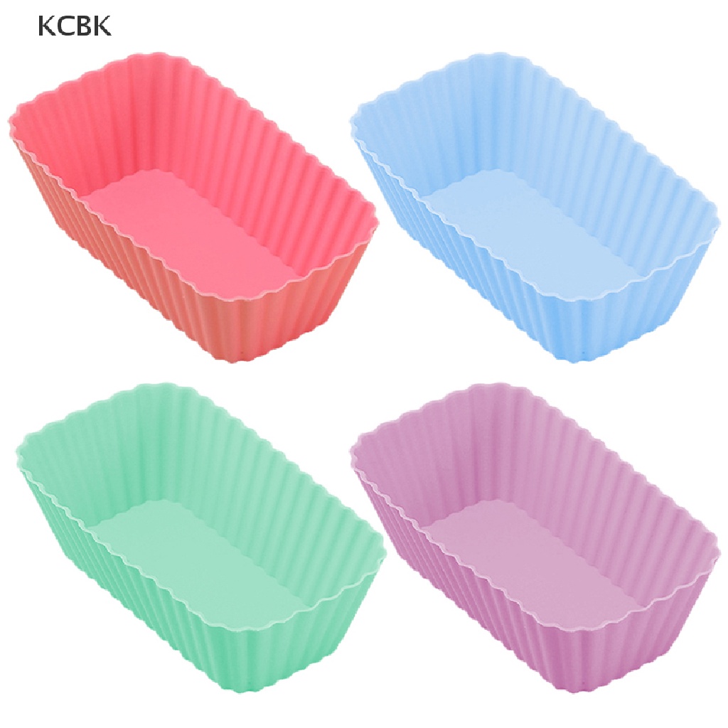 1 / 4 Khuôn Silicone Hình Chữ Nhật Làm Bánh Có Thể Tái Sử Dụng