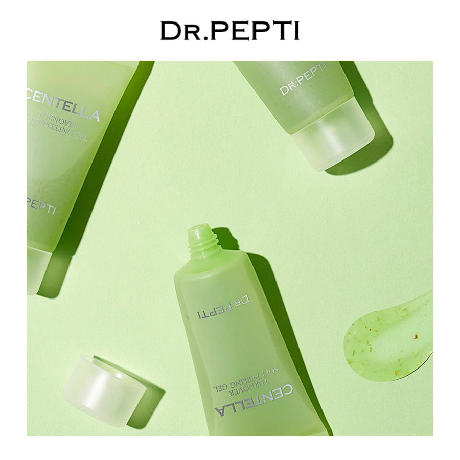 Gel Tẩy Tế Bào Chết Chiết Xuất Rau Má Dr.Pepti Centella Turnover Soft Peeling Gel 30ml