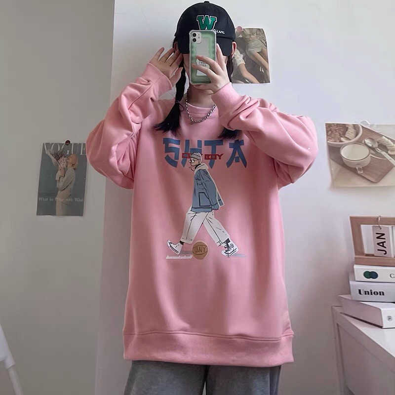 Áo Hoodie Nữ, Áo Hootdie Nam Nữ Swt Boy Bóng Rổ Chữ Hàn Form Rộng Tay Bồng 4 Màu Hót Hít | BigBuy360 - bigbuy360.vn