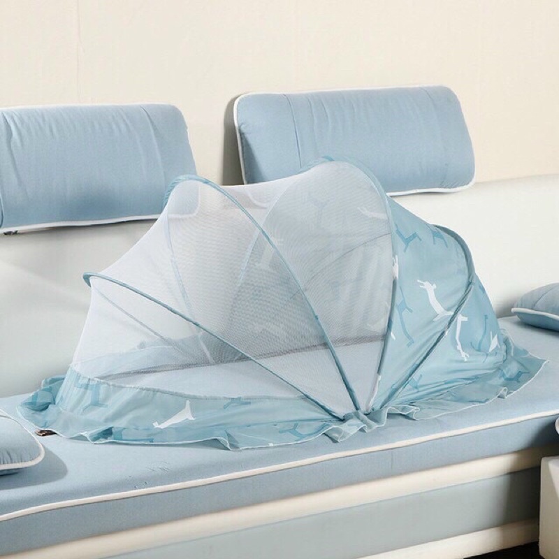 Mùng hoạ tiết hươu gấp gọn 3572