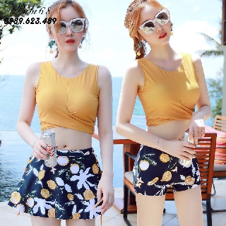 Bikini 2 Mảnh, Áo Tắm, Đồ Bơi nữ Dạng Quần Váy Thời Trang Đi Biển