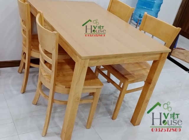 Bộ bàn ăn 4 ghế mặt gỗ giá rẻ (Freeship nt HCM) | BigBuy360 - bigbuy360.vn