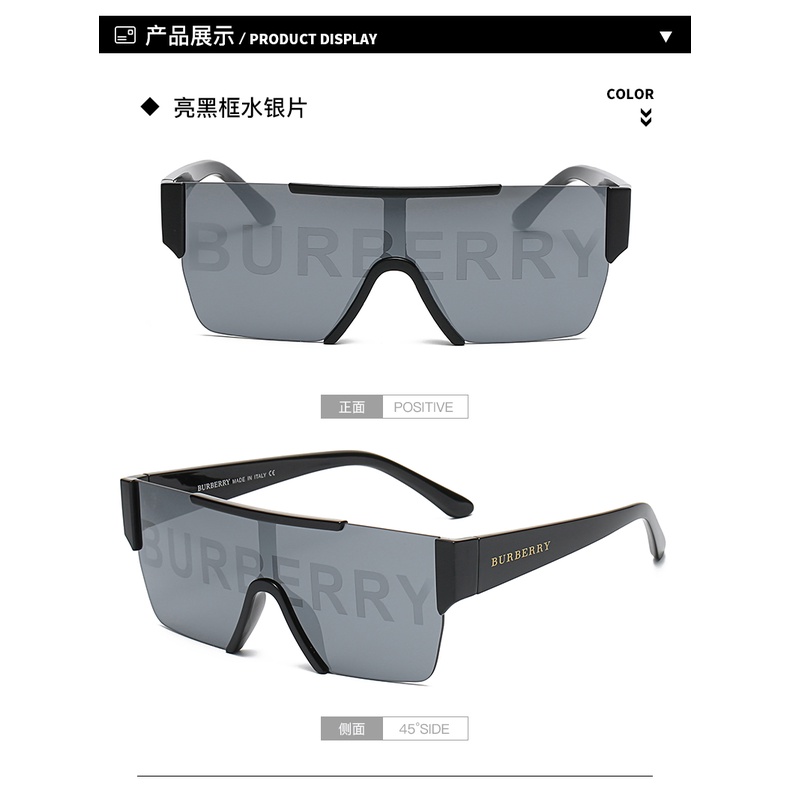 Kính Râm burberry Chống Tia uv400 Phong Cách retro