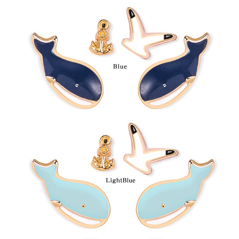 WHALE Set Cute Whale Earrings And Lovely Earrings For Women
