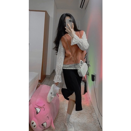 ÁO GHILE CAM CHÁY (tự chụp 100% nha)