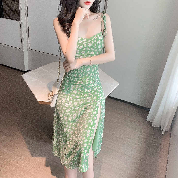 Đầm Hai Dây In Hoa Xinh Xắn Dành Cho Nữ 2020 | BigBuy360 - bigbuy360.vn