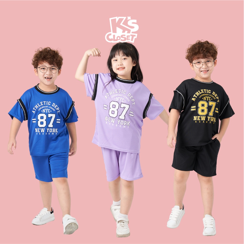 Bộ Quần Áo Cộc Tay K's Closet Cho Bé Trai Và Bé Gái (2 - 8 Tuổi) KT69TWS E014ONS E010ONS