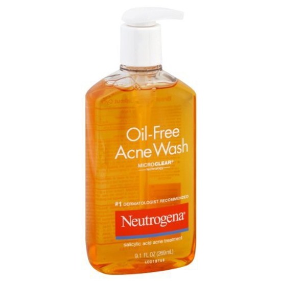 Sữa rửa mặt cho da mụn Neutrogena Oil-Free Acne Wash 269ml  - Made in USA