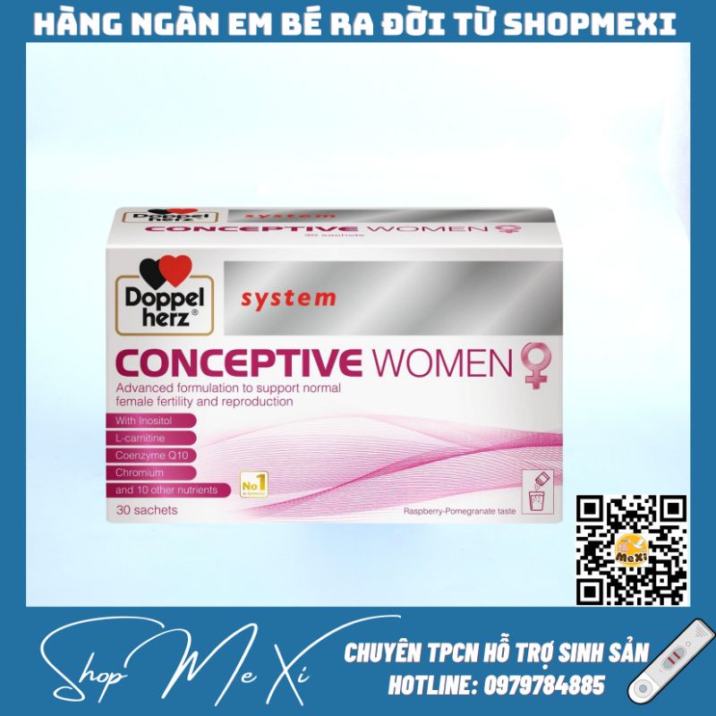 Conceptive Women - Bổ Trứng, Tăng Thụ Thai, Hỗ trợ vô sinh hiếm muộn ở nữ