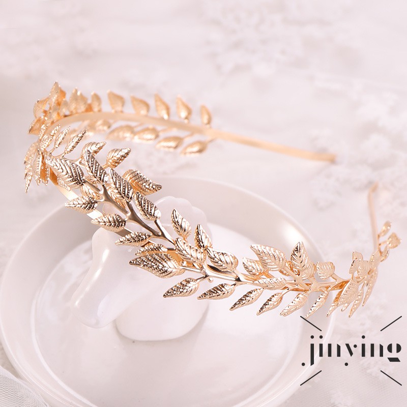 GETNOIVAS Cài tóc hình chiếc lá đính đá thanh lịch dành cho nữ