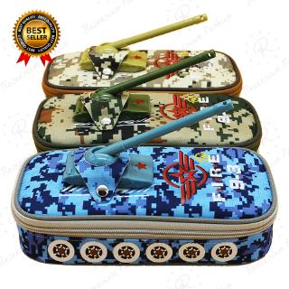 Bóp viết vải canvas họa tiết rằn ri sáng tạo