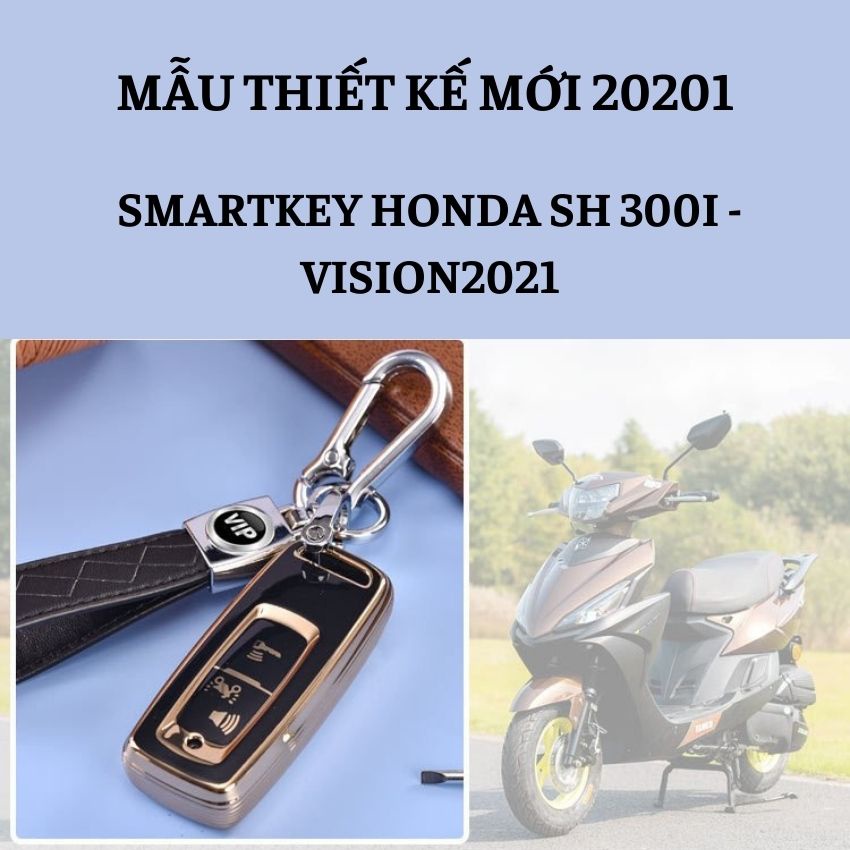 Bọc Chìa Khóa Smartkey Cho Xe SH  AB , Sh Mode , Vision 2021 Bọc Smartkey mẫu Mới Chất Liệu Nhựa TPU đàn Hồi