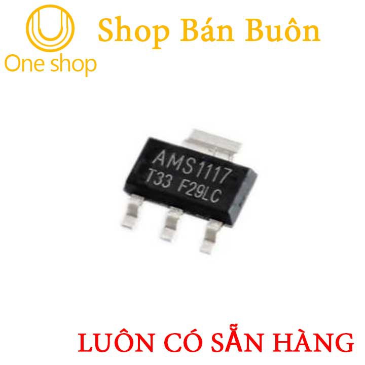 Linh Kiện LM1117 ADJ 1V2,1V8,2V5,3V3,5V SOT223