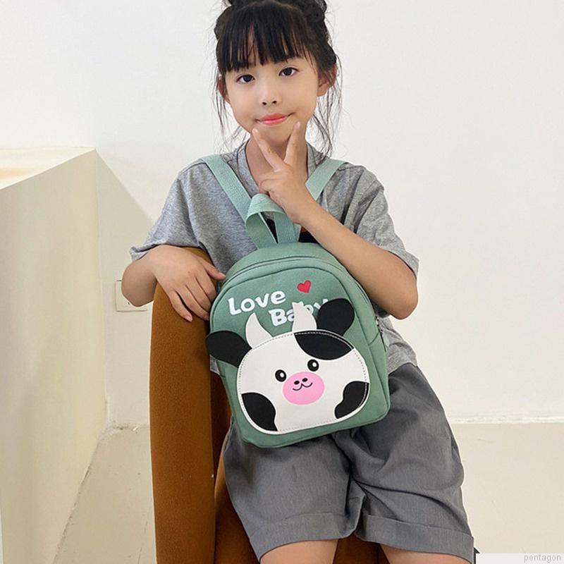 Balo vải bạt in hoạt hình dễ thương cho trẻ em