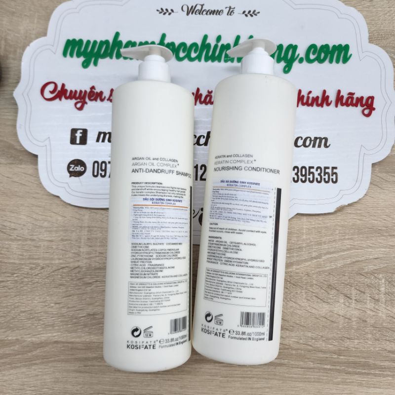 Dầu gội xả dưỡng sinh Kosifate 500ml - 1000ml