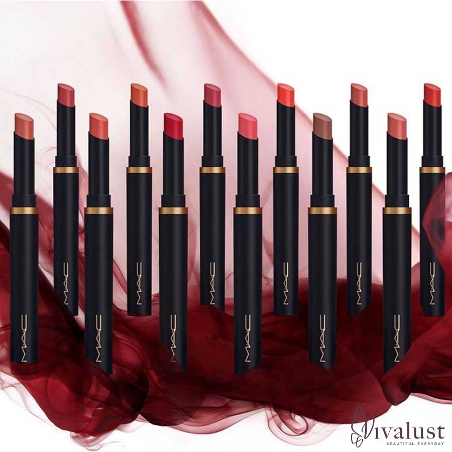 Son MAC Powder Kiss Velvet Blur Slim Stick Lipstick 2022 - BẢNG MÀU THỜI THƯỢNG