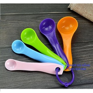 SET 5 MUỖNG ĐONG NHỰA - NHỎ