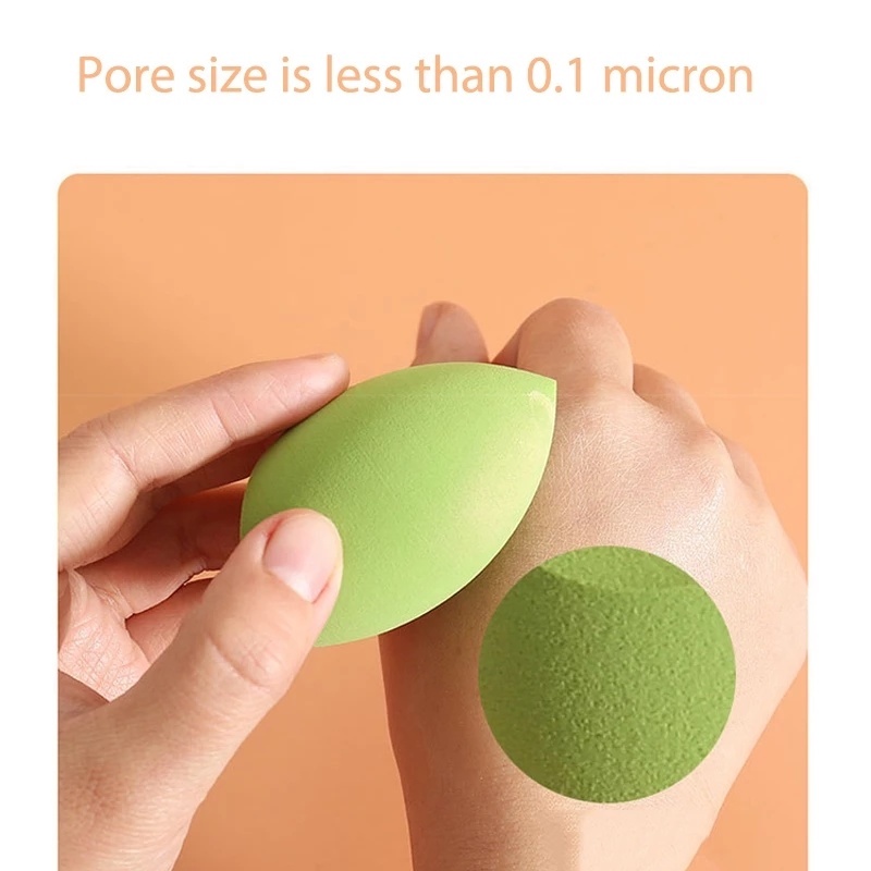 Set 3 Mút Trang Điểm Ướt Và Khô Hình Quả Trứng Kèm Hộp Đựng Đựng Tiện Lợi