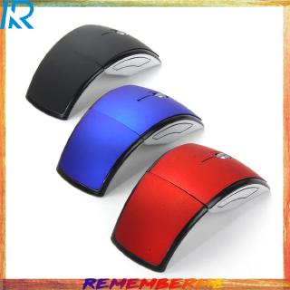 2.4GHz Foldable Arc Wireless Optical Mouse Mice + USB Receiver to Laptop