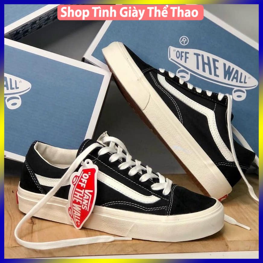 GIÀY 𝐕𝐀𝐍𝐒 VAULT OLD SKOOL MÀU ĐEN ⚡Full box bill⚡ Giày thể thao nam nữ 2021