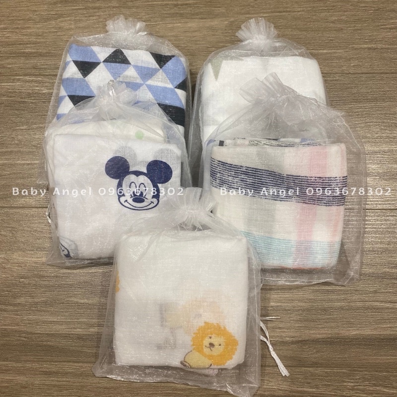 [𝑮𝑰𝑨́ 𝑯𝑼𝒀̉ 𝑫𝑰𝑬̣̂𝑻] Khăn sữa Aden sợi tre mỏng siêu thấm hút, giặt nhanh khô, mềm mại