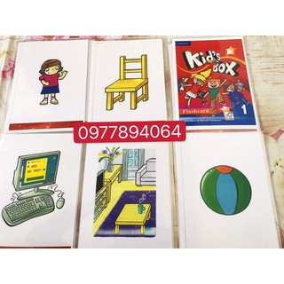 Flashcards Kid’s Box level 1- in 2 mặt -ép plastics