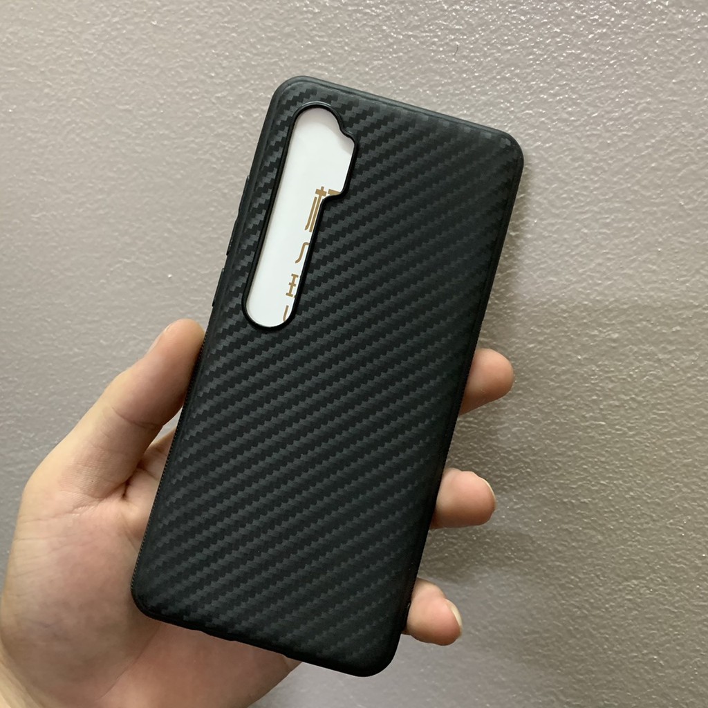 Ốp lưng silicon vân carbon Xiaomi Cc9 Pro / Mi Note 10 / Mi Note Pro / Mi Cc9 / Mi 9 Lite
