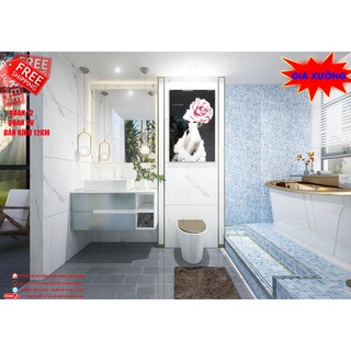 Tủ lavabo nhựa PICOMAT PVC cao cấp có thể lau chùi rửa nước được