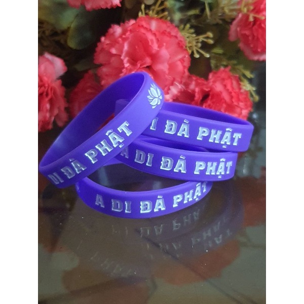 Vòng Tay A Di Đà Phật phát sáng Chữ ban đêm