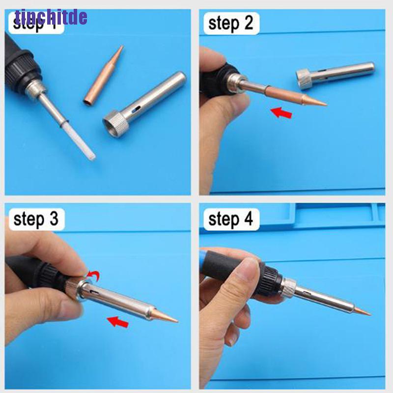 Bộ 5 / 6 đầu hàn 900M-T bằng đồng nguyên chất