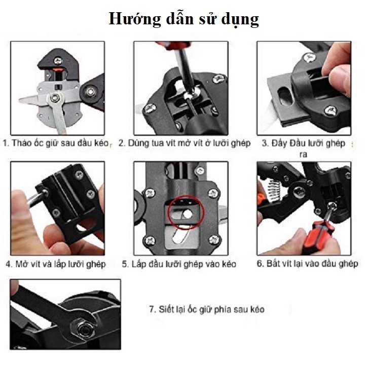 Kéo Chiết Ghép Cành Cây Đa Năng ( chiết,ghép, cắt ,tỉa cành cây) - Tiện lợi, vừa. Tặng kèm phụ kiện