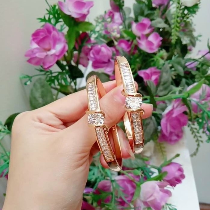 Vòng Tay Xuping Bền Màu 1 Hàng Đá - HV096M9 - Lên Hình Cực Sang Chảnh