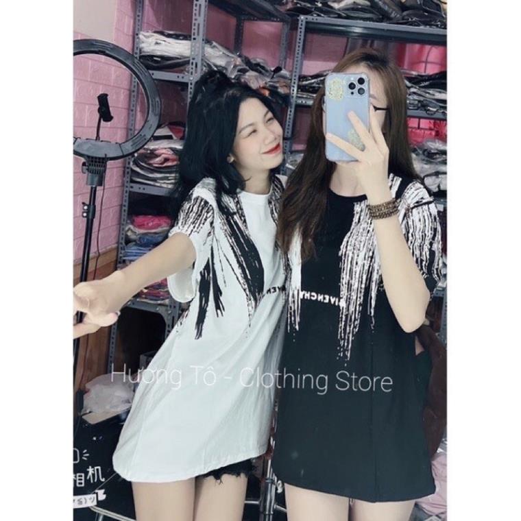 Áo Phông Loang Vảy Sơn Hot Trend 2022 Chất Dày Dặn Tay Lỡ Kiểu Dáng Unisex Nam Nữ Freesize Cá Tính Năng Động HOT