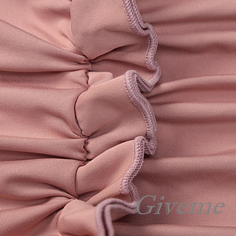 Bộ Trang Phục 2 Mảnh Gồm Áo Croptop Hai Dây Thắt Nơ Và Chân Váy Ngắn Eo Cao Cho Nữ