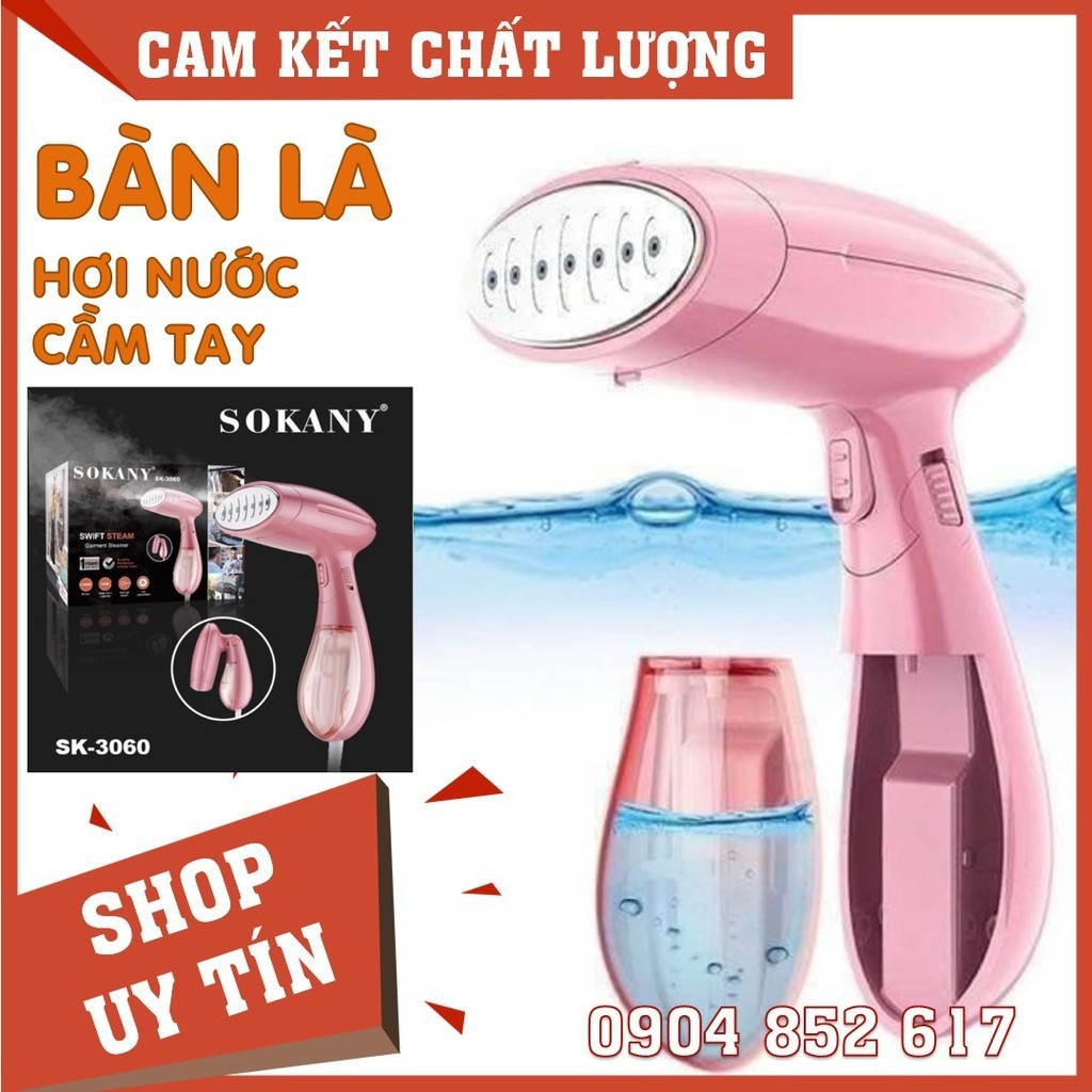 Bàn ủi,Bàn là hơi nước cầm tay Sokany SK 3060 Là Quần Áo Siêu Nhanh Dễ Sử Dung Cho Chị Em Phụ Nữ